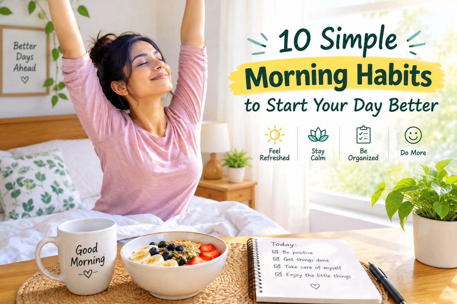 Simple morning habits for a healthy and productive day